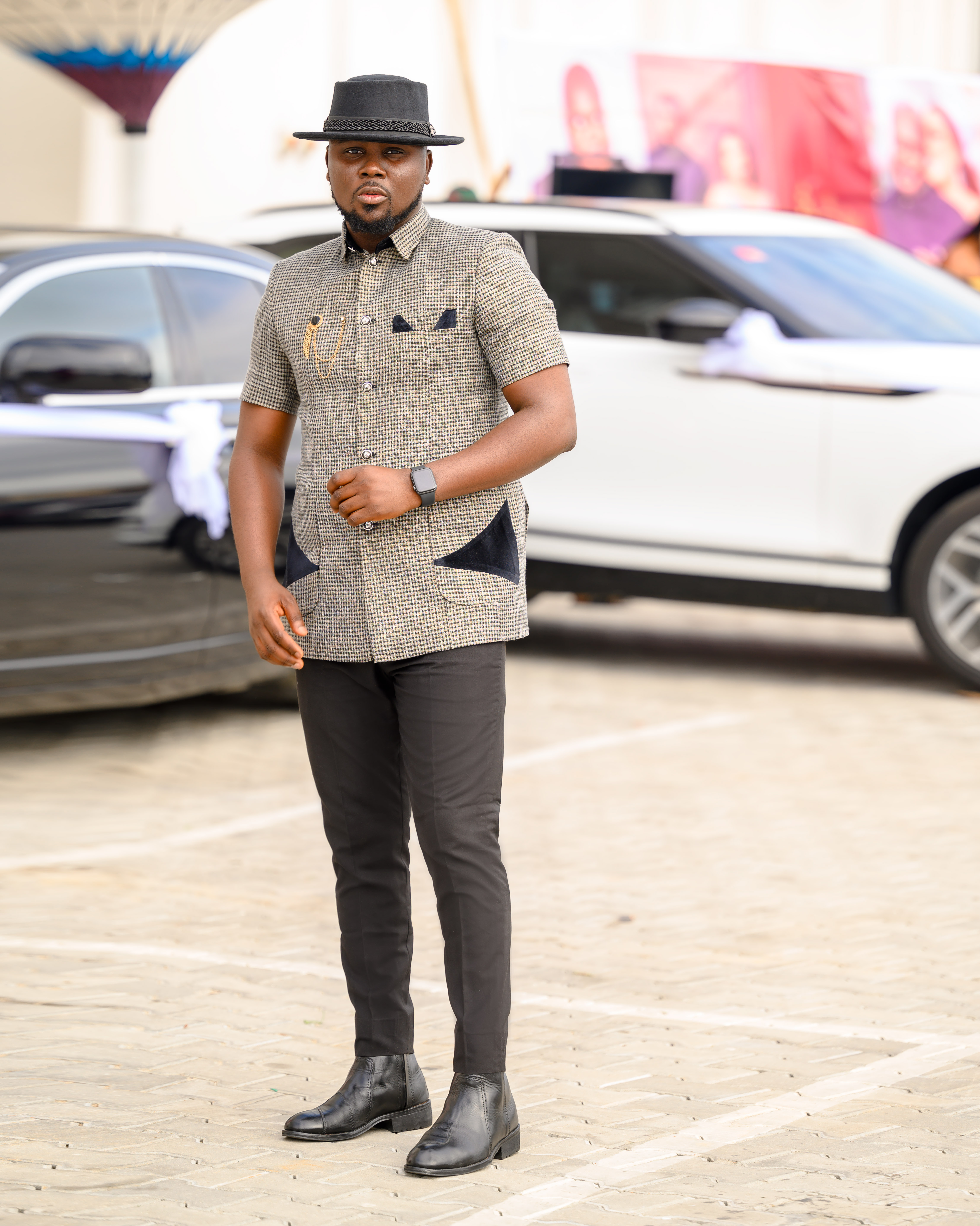 Short Sleeve Check Patterned Shirt